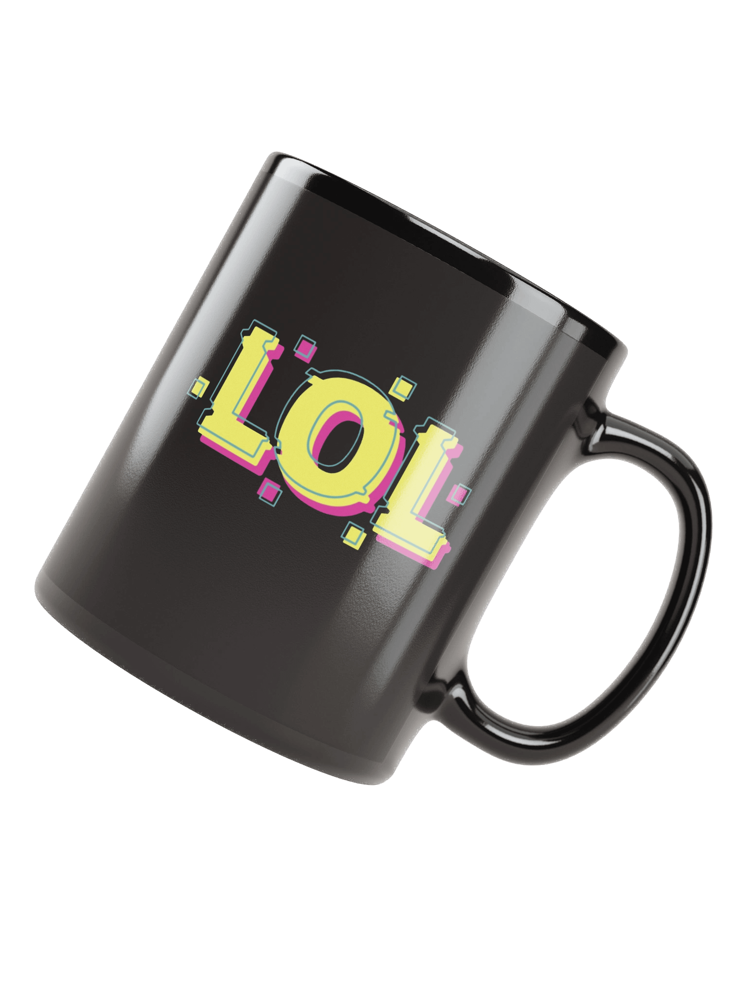 Vibrant LOL Repeated Black Coffee Mug product image (5)