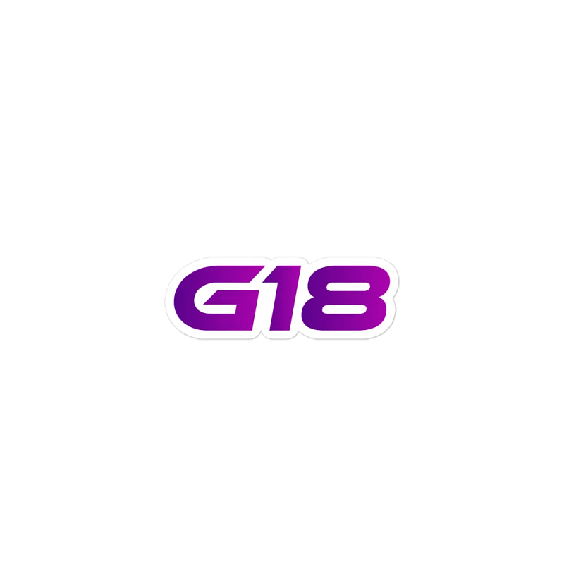 G18 Text Magnet 3"x3"