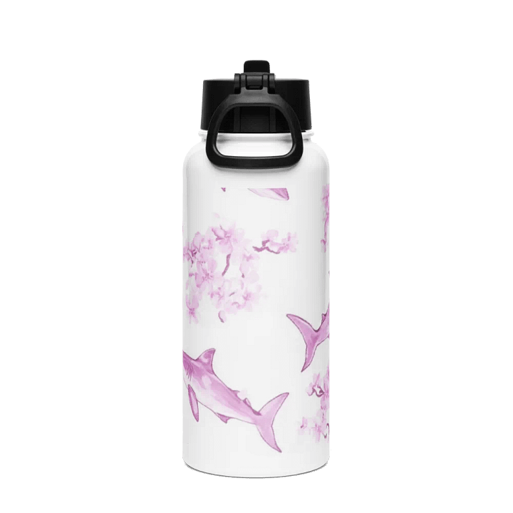 Pink Shark Best Mom Water Bottle product image (2)