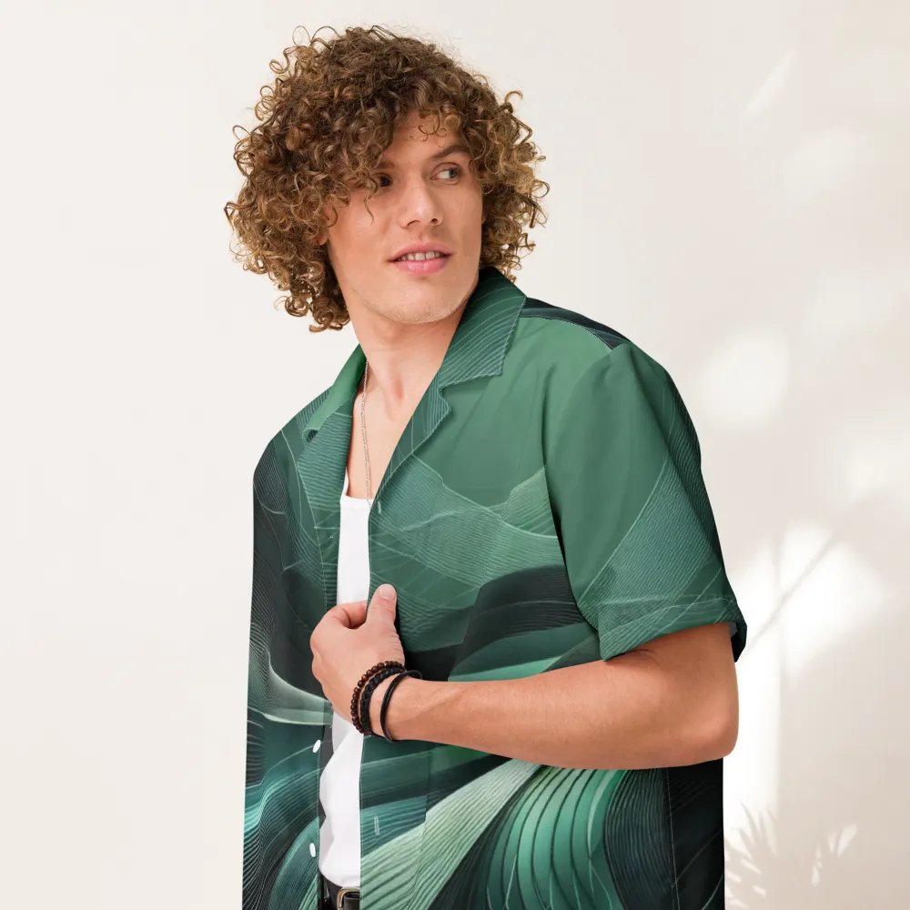 Men's Full-Print-3 Green Hawaiian Shirt product image (8)