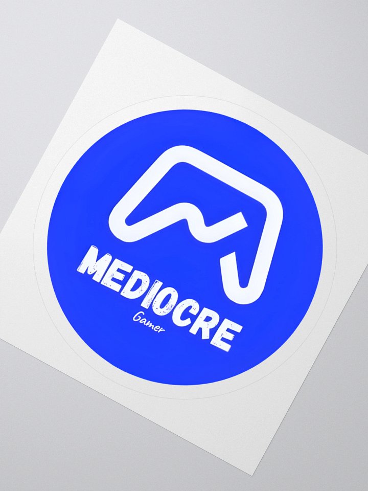 Mediocre Gamer Circle Logo Stickers product image (5)