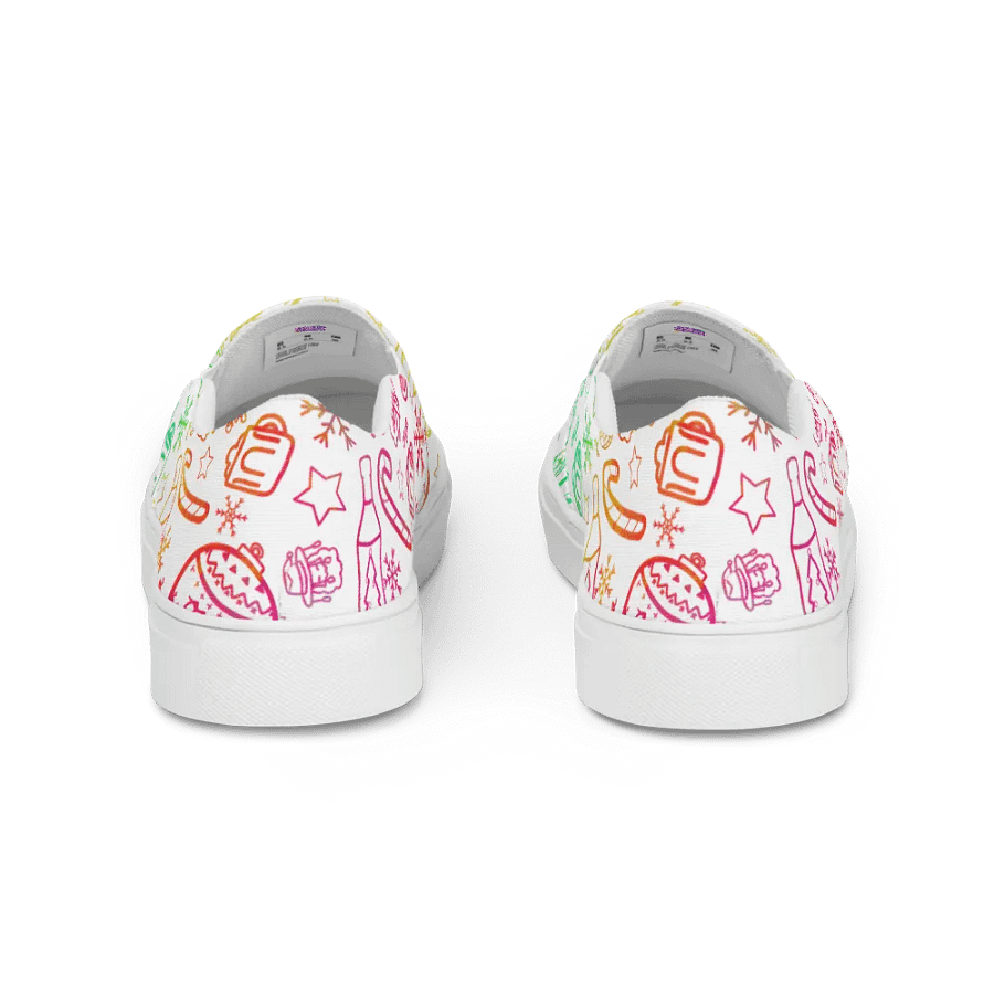 Limited Edition Christmas Rainbow Womens Slip-on Shoes product image (4)