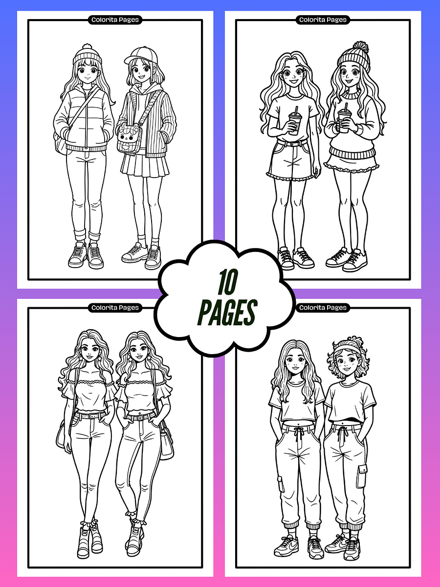 Colorita Girls - Coloring Pages product image (1)