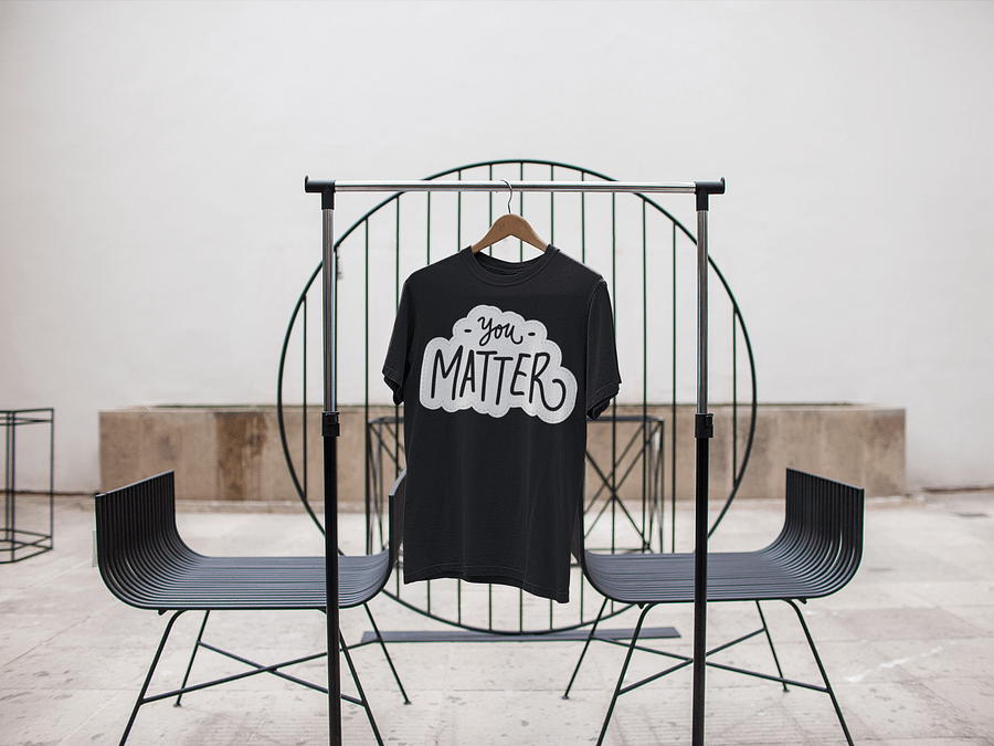 You Matter Black Unisex T-Shirt product image (3)