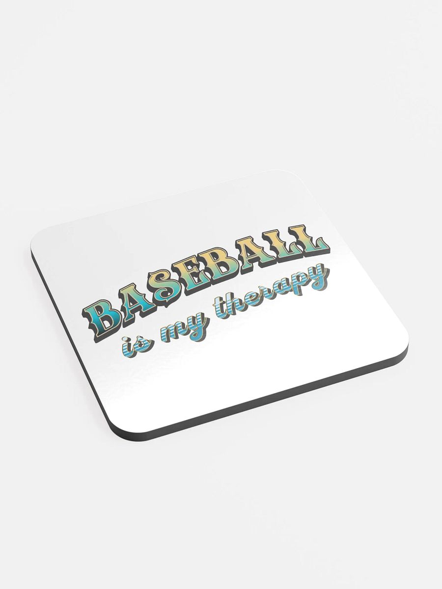 Baseball Is My Therapy Bliss Coaster product image (3)