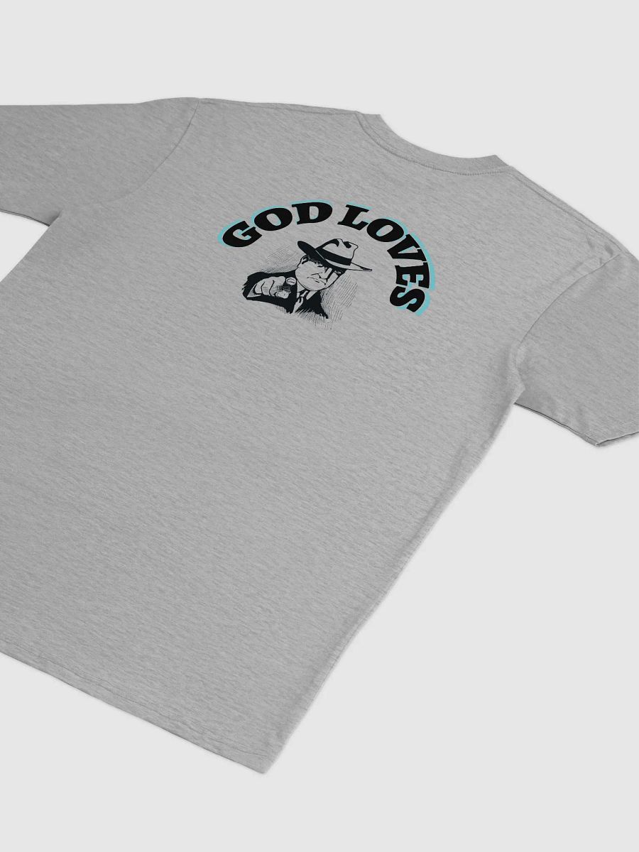GOD LOVES YOU. Shadow Gauge Men's Tee product image (4)