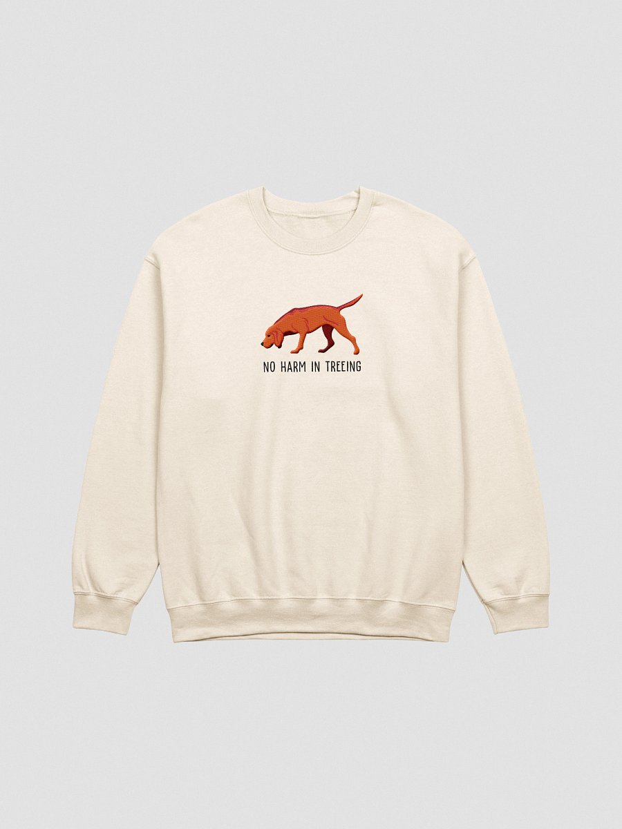No Harm in Treeing Sweatshirt (Embroidered) of a Redbone Coonhound product image (16)