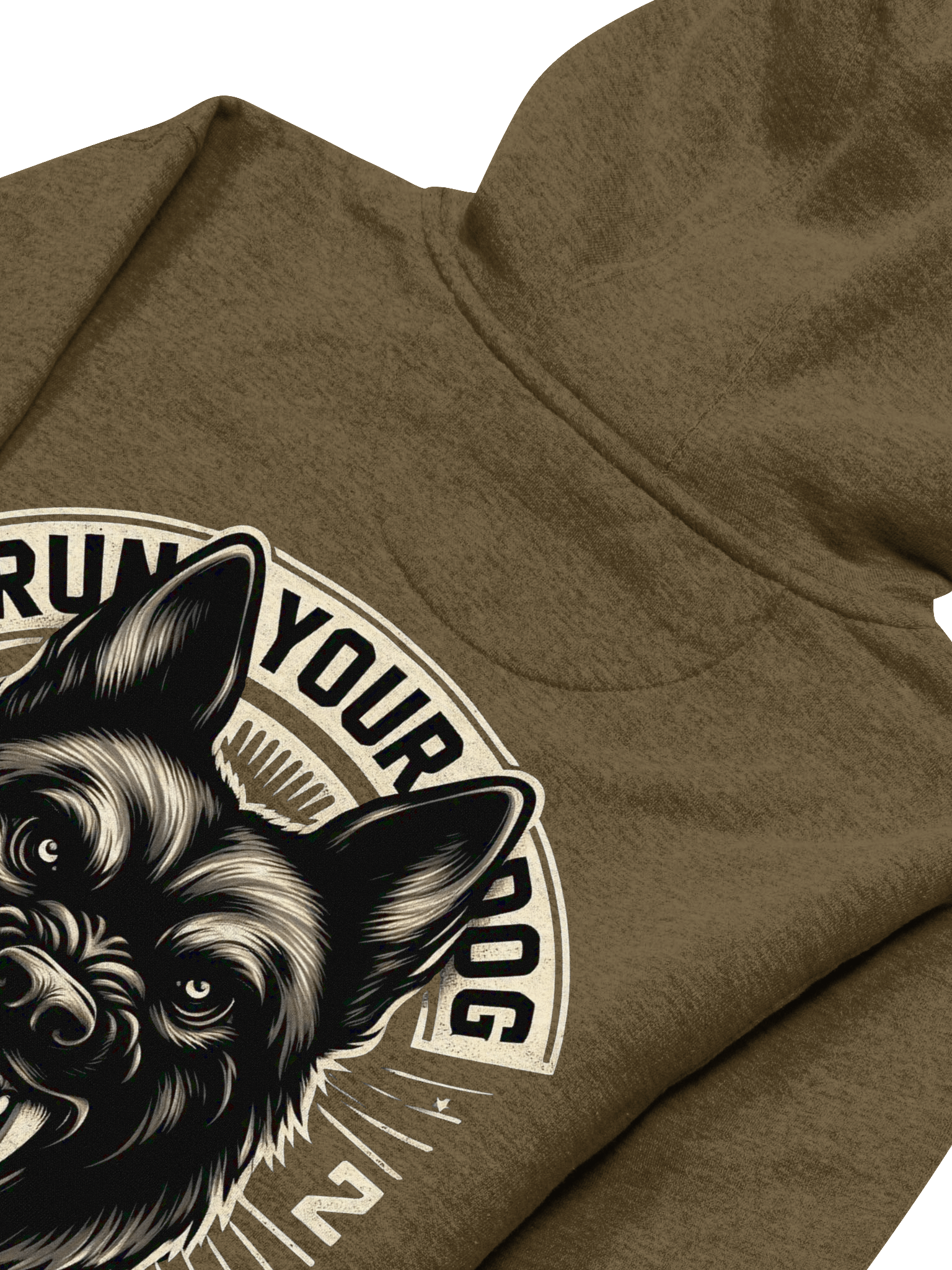 Run Your Dog Not Your Mouth - Premium Adult Unisex Hoodie **New Larger Image product image (4)