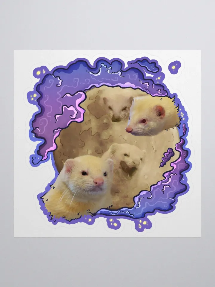 Floof Moon - Sticker product image (1)