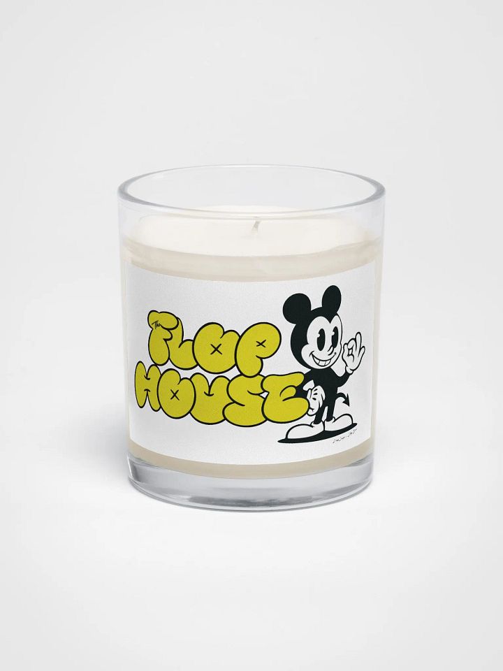 Soy Wax Candle In A Clear Glass Jar product image (1)