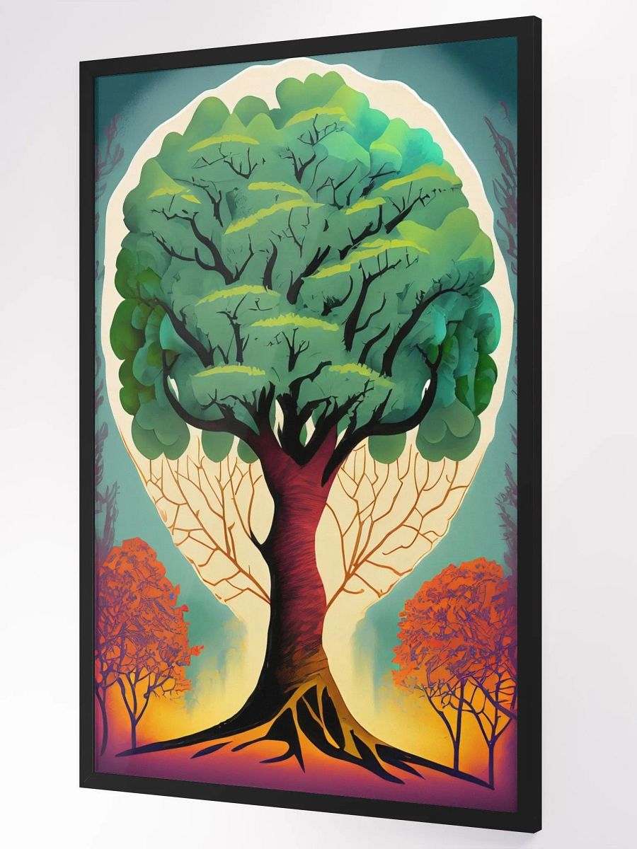 Capture the Tranquility of Sunrise Through the Trees in a Framed Matte Poster product image (3)