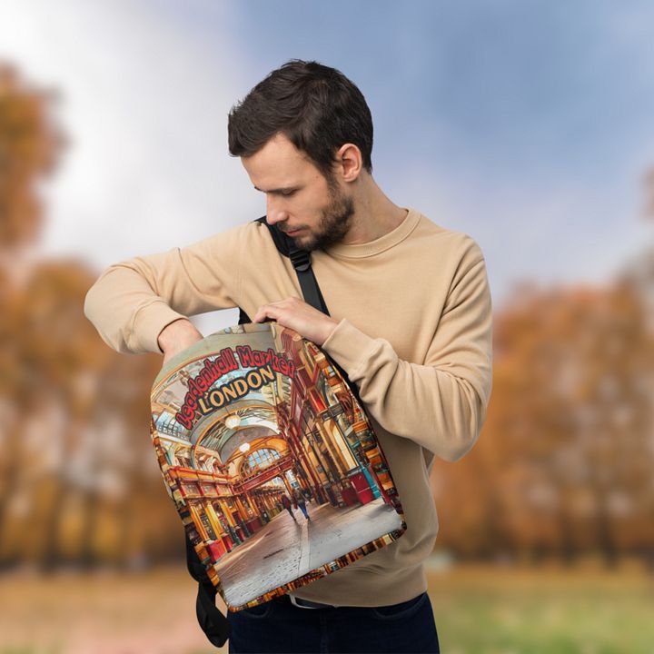 Leadenhall Market London All Over Print Backpack product image (2)