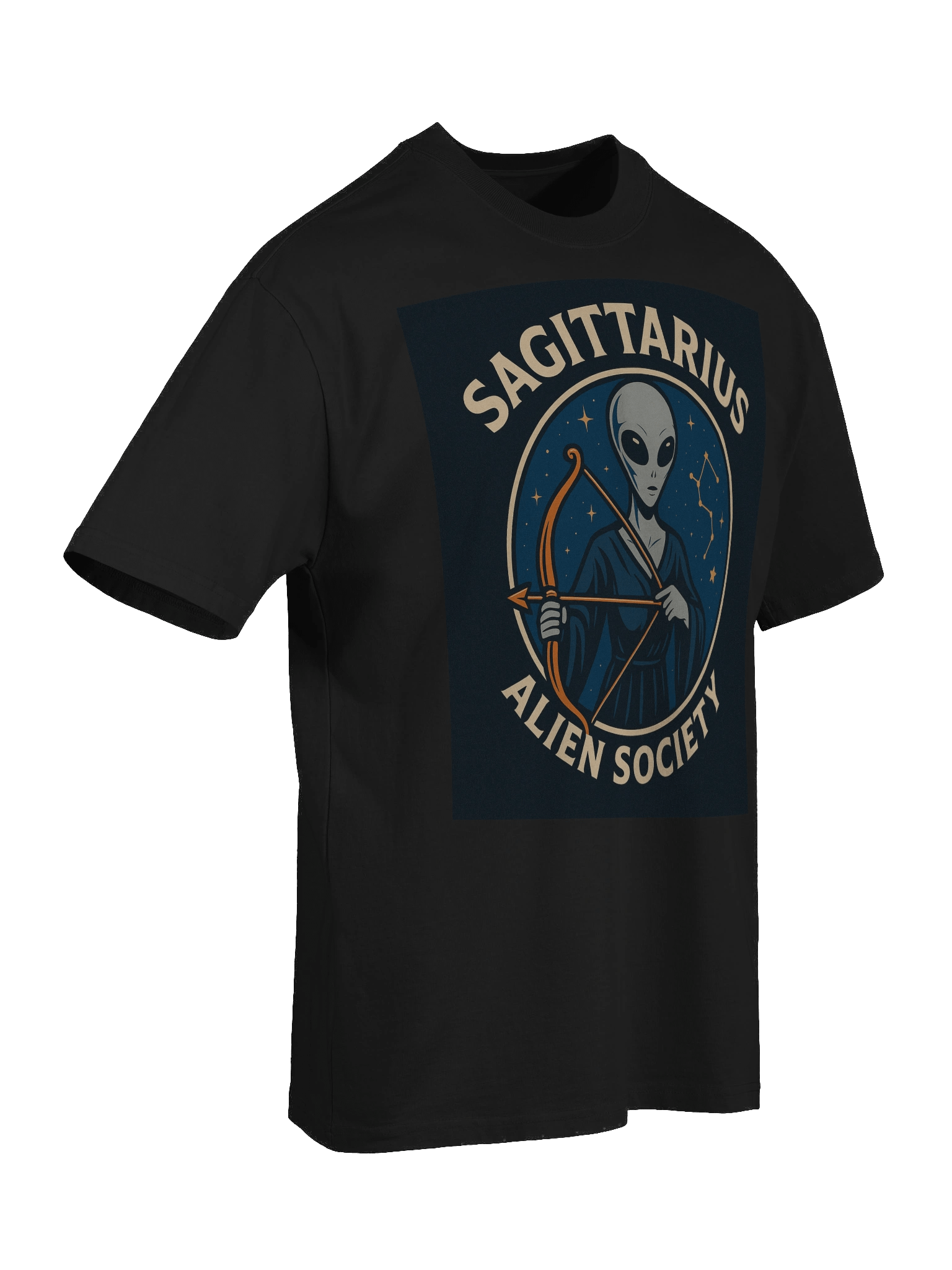 Sagittarius Alien Society Oversized Tee product image (7)