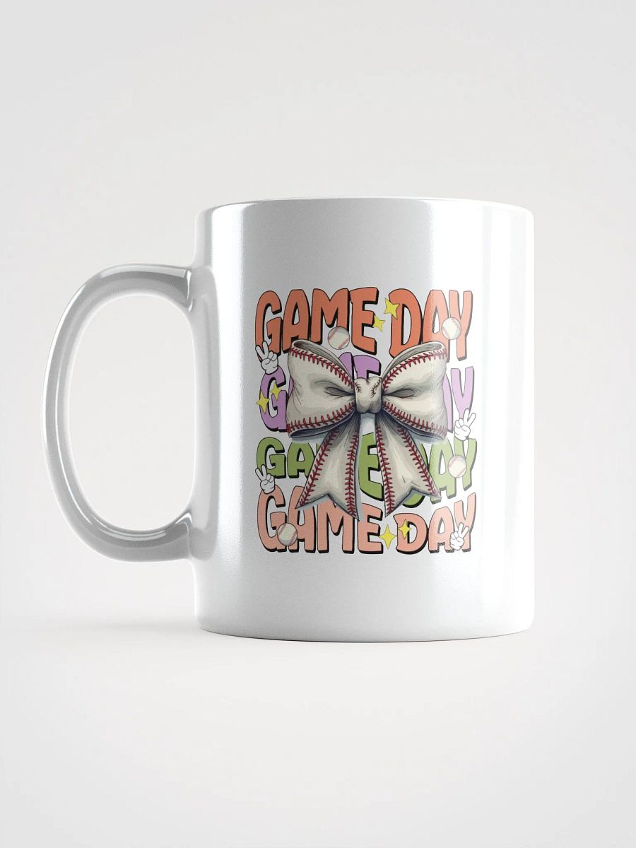 Game Day Bow Baseball Celebration Mug product image (1)