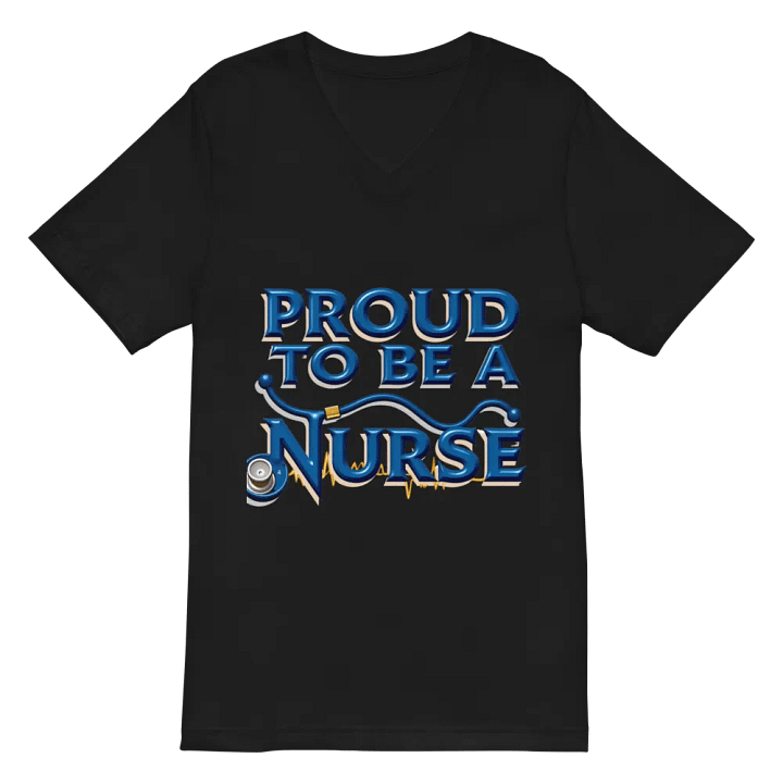Proud Nurse Heartbeat V-Neck Tee product image (3)
