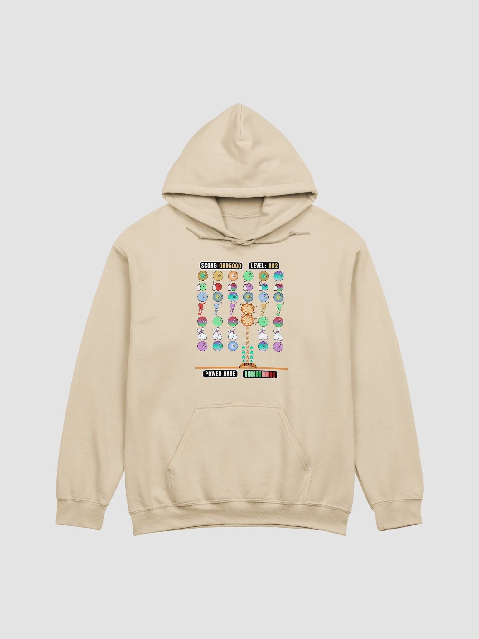 Space Invader Game Bowling Strike Explosion Hoodie product image (19)