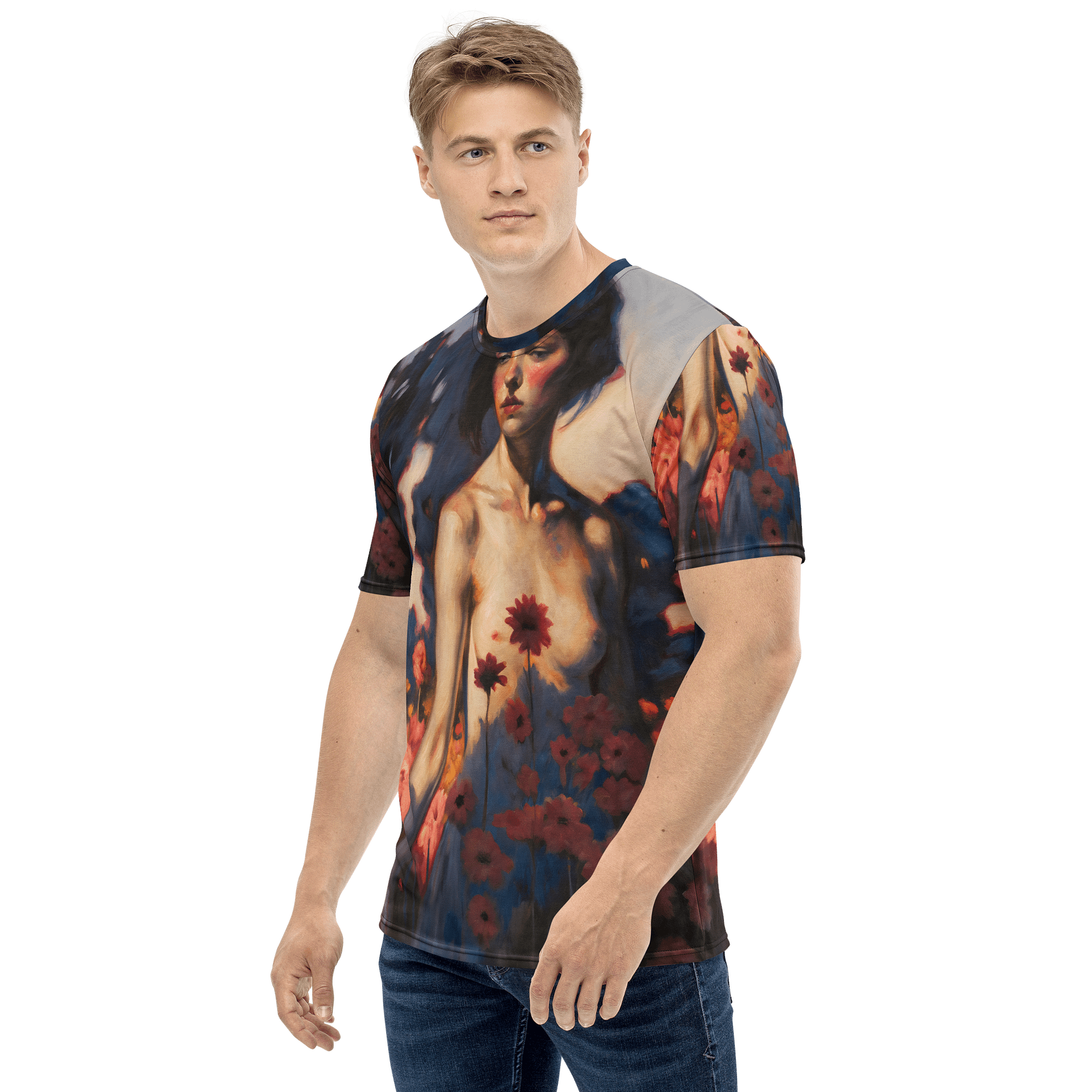 Naked woman erotic art Print All-Over Print Tee product image (3)