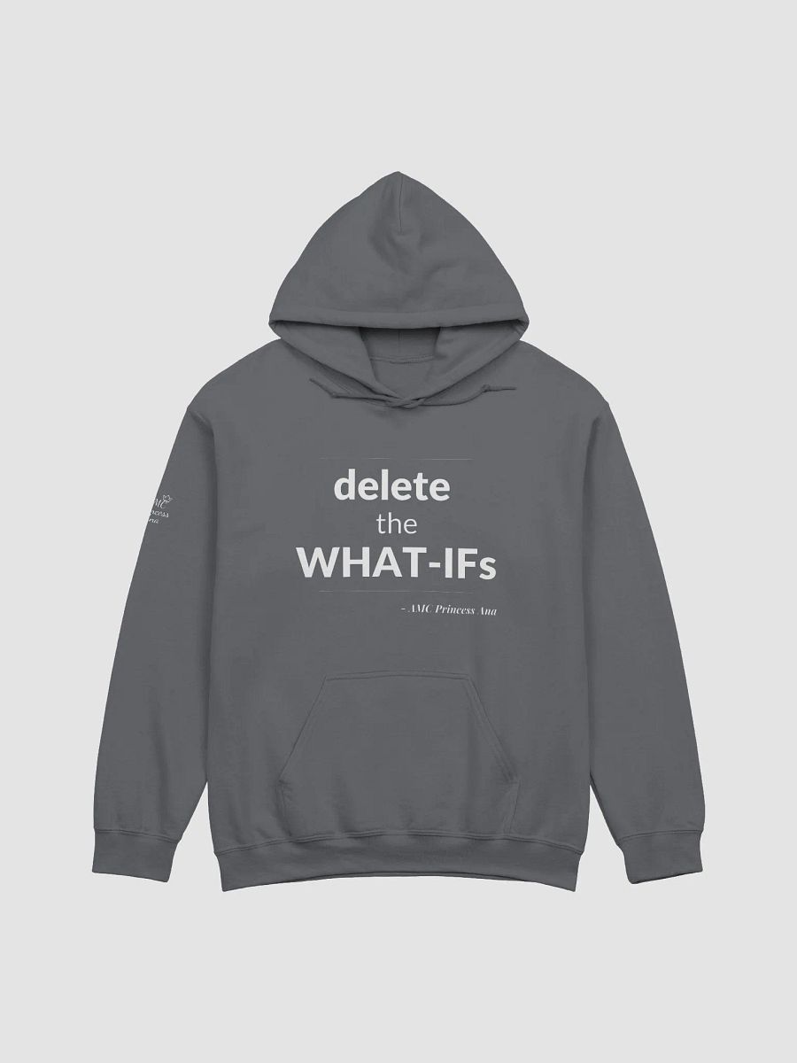 Delete the What-Ifs PULLOVER Hoodie - White text product image (2)