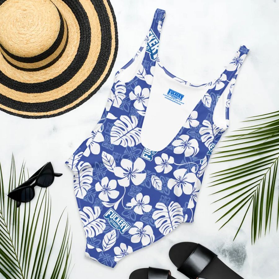Fuckery Offroad Ladies Hawaiian Swinsuit - Blue product image (12)