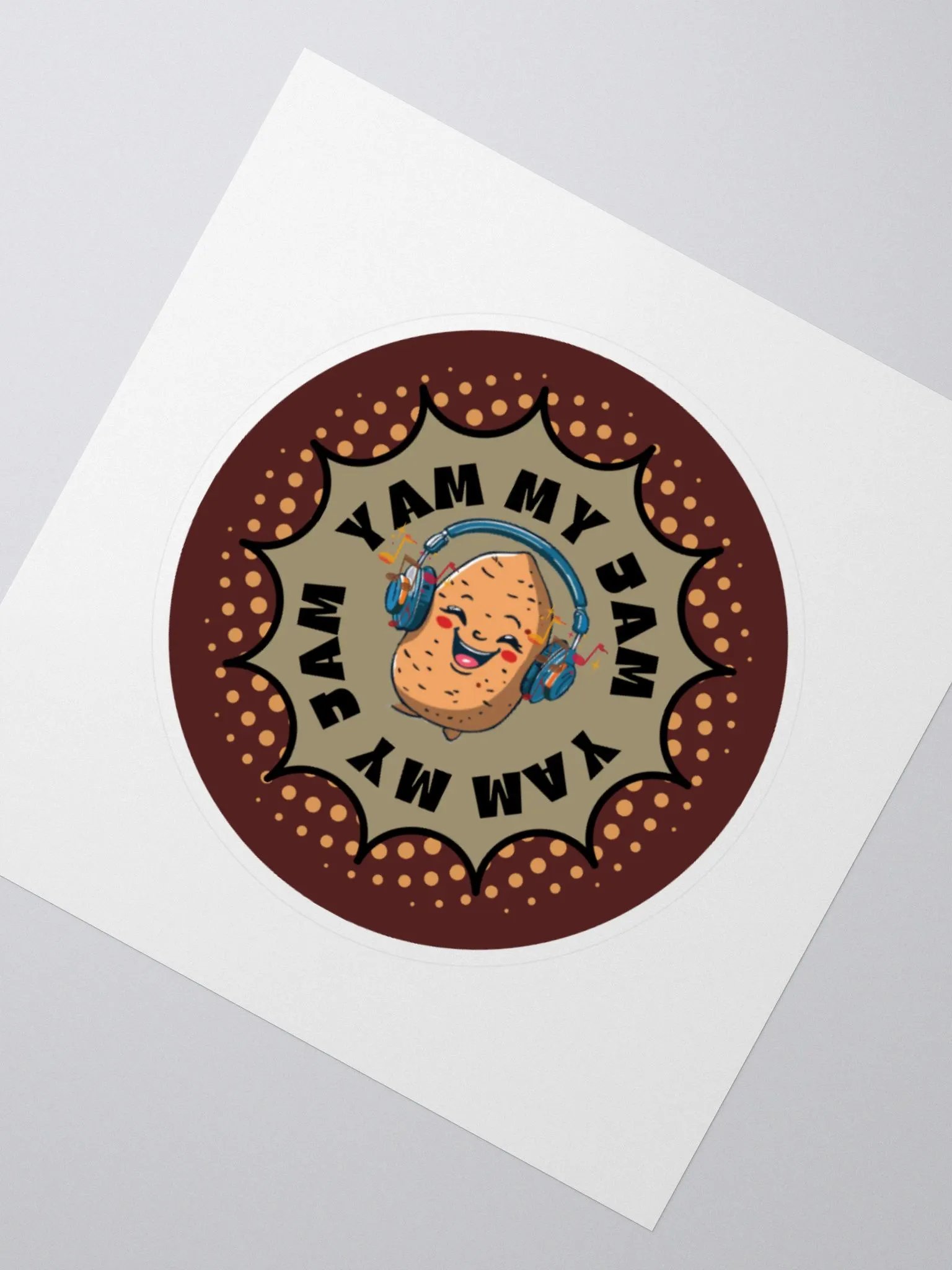 Yam My Jam Music Lover Sticker product image (2)
