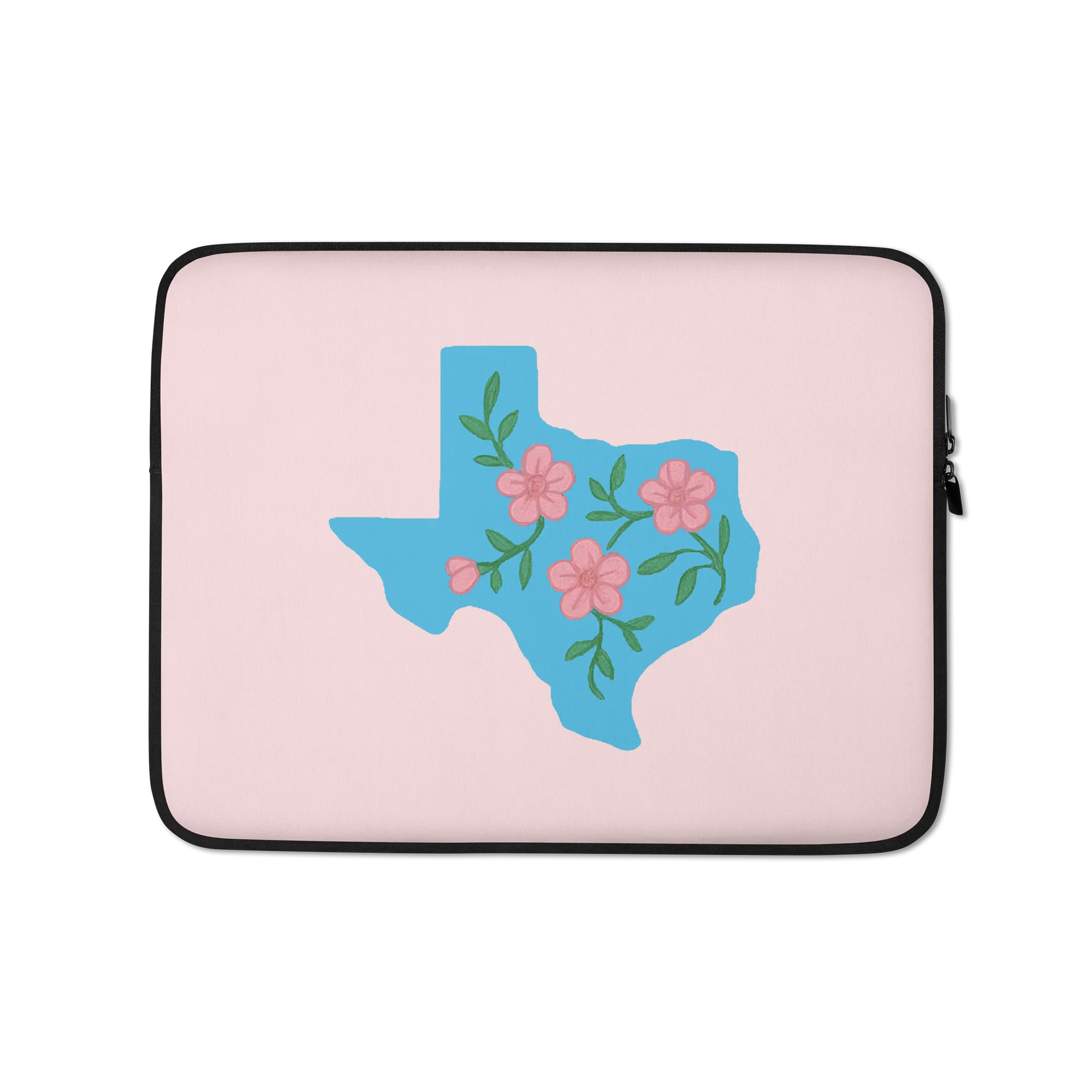 Texas Floral Pale Pink Laptop Sleeve product image (1)
