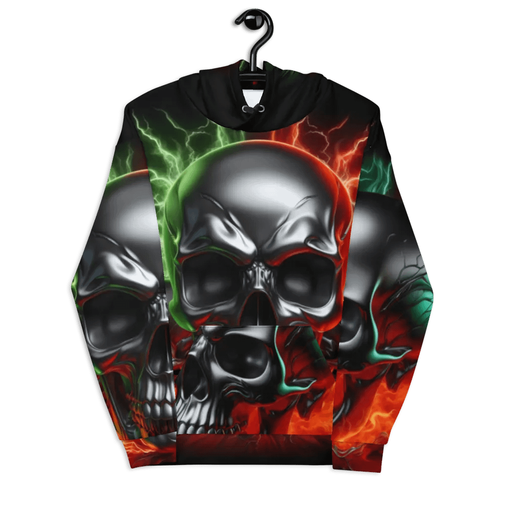 Metallic Skulls - Unisex Skull Hoodie #16 product image (7)