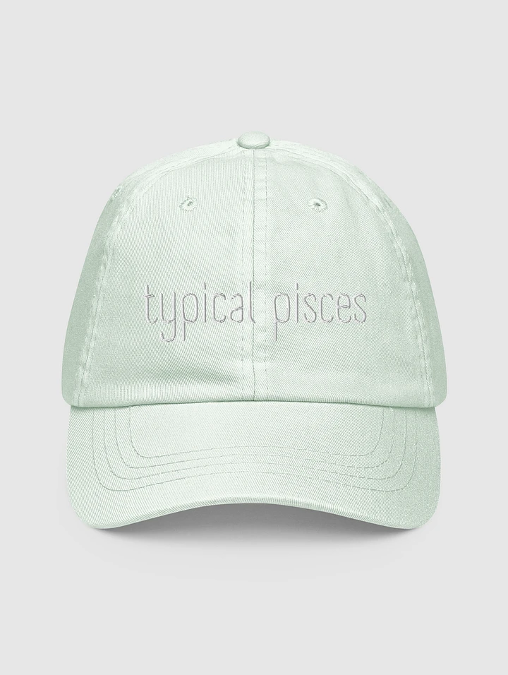 Typical Pisces White on Mint Baseball Hat product image (1)