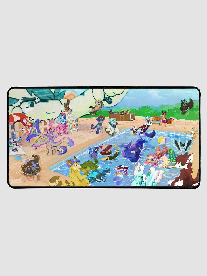 pool party 2025 - kofi members desk mat product image (1)