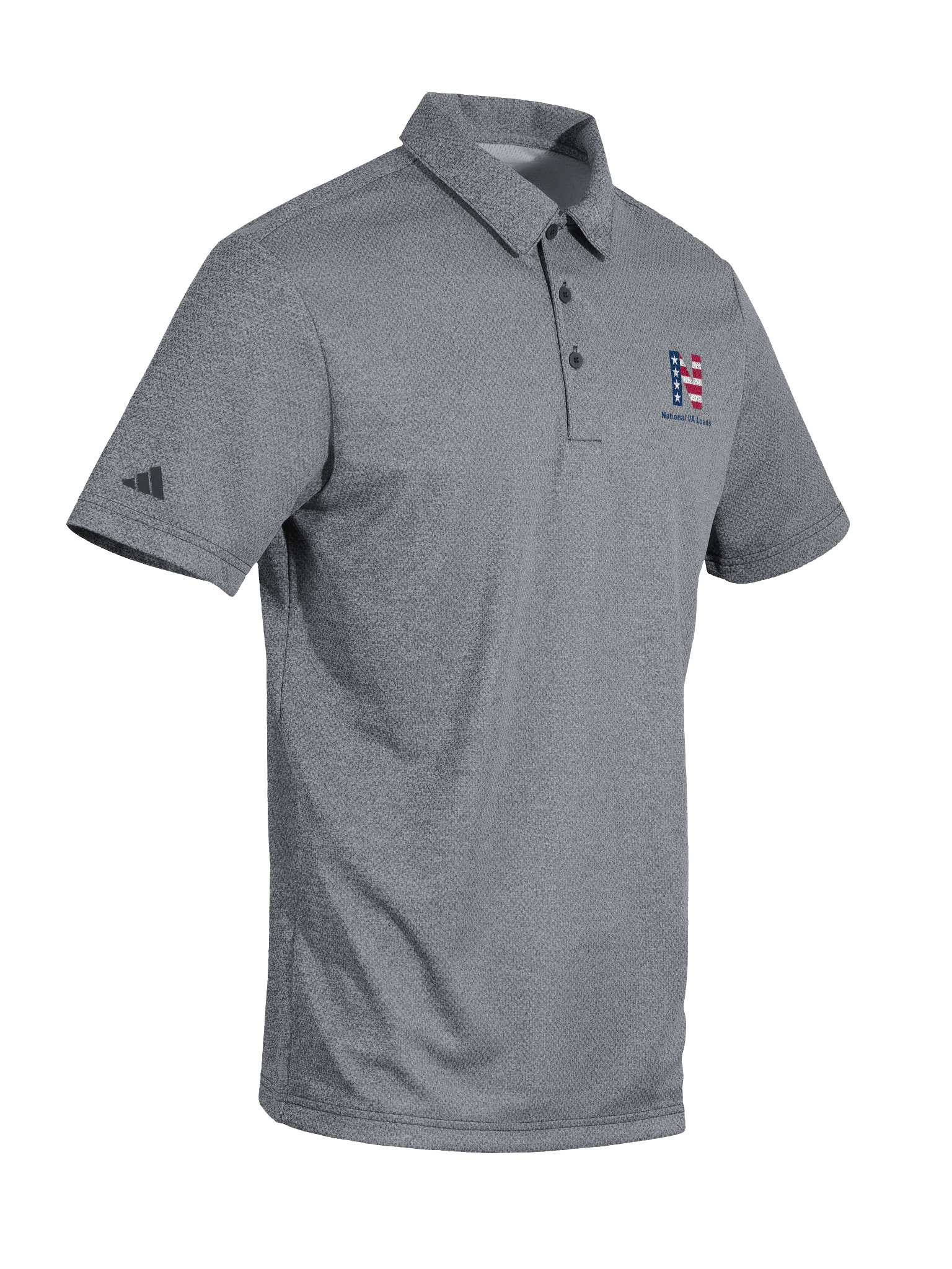 National VA Loans - Adidas Space-Dyed Polo Shirt product image (16)