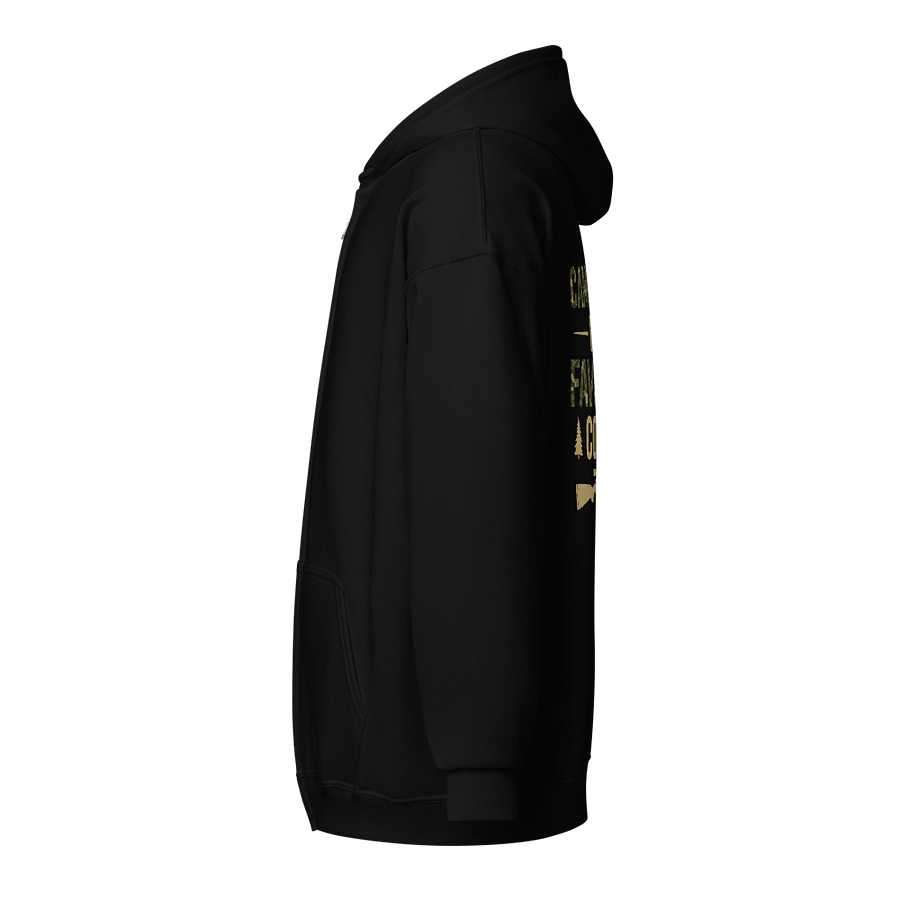 Camo Is My Favorite Color Zip Hoodie – Funny Hunter Gift with Rifle and Buck Art product image (8)