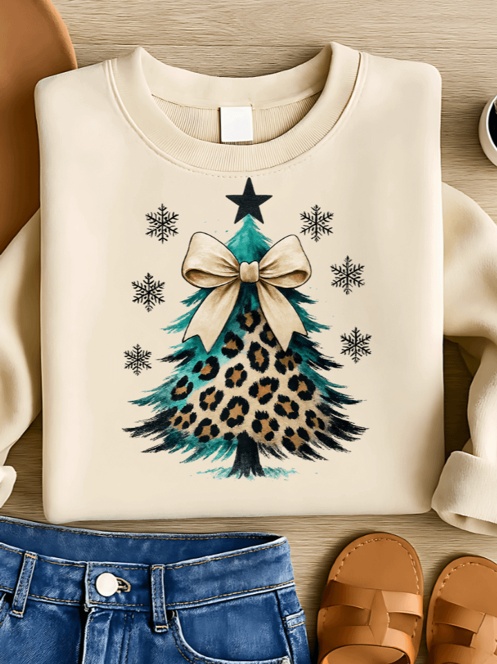 Christmas Tree Winter Sublimation PNG – Festive Holiday Clipart for T-Shirts – Cozy & Joyful Seasonal Design – 300 DPI Instant Digital Download product image (1)