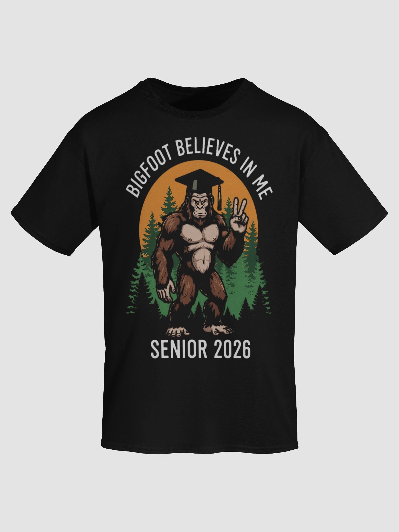 Bigfoot Believes in me Graduation T-Shirt product image (19)