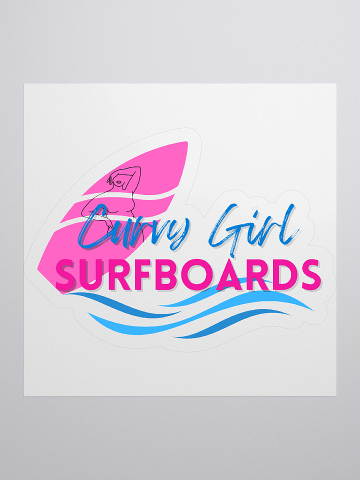 Curvy Girl Surfboards (Opposites Attract) Sticker product image (1)