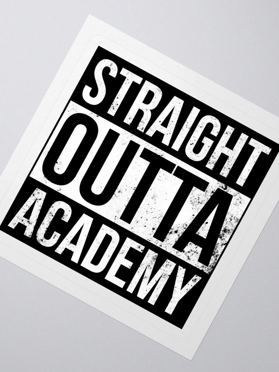 Straight Outta Academy Kiss Cut Stickers product image (6)