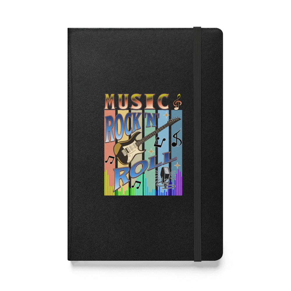 Music Rock N Roll Guitar Hardcover Journal product image (1)