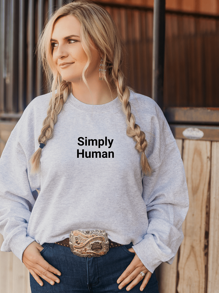 “Simply Human” My Vibe Crewneck Sweatshirt #2 product image (1)