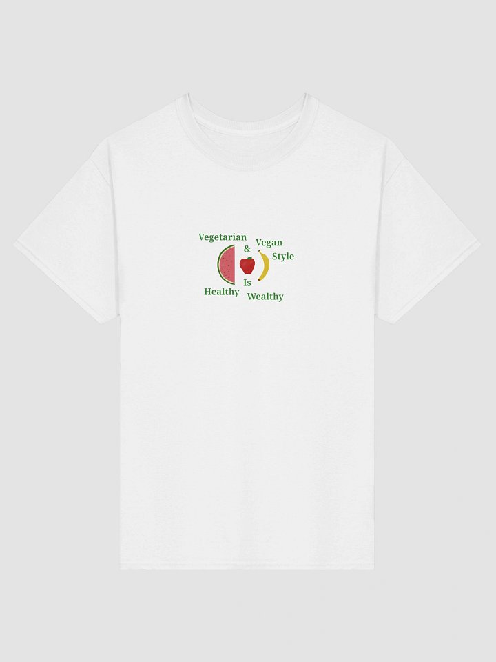 Healthy Wealthy Vegetarian & Vegan Tee product image (1)
