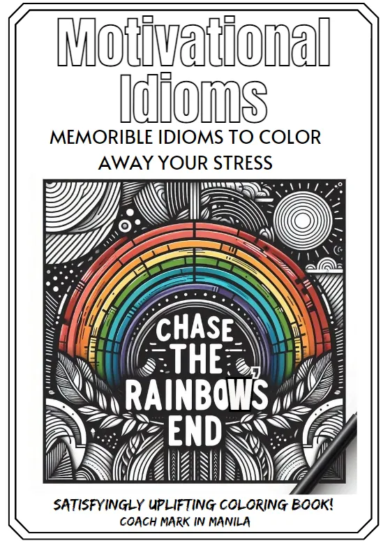 Motivational Idioms - Boost your English confidence fast. Color away your stress product image (1)