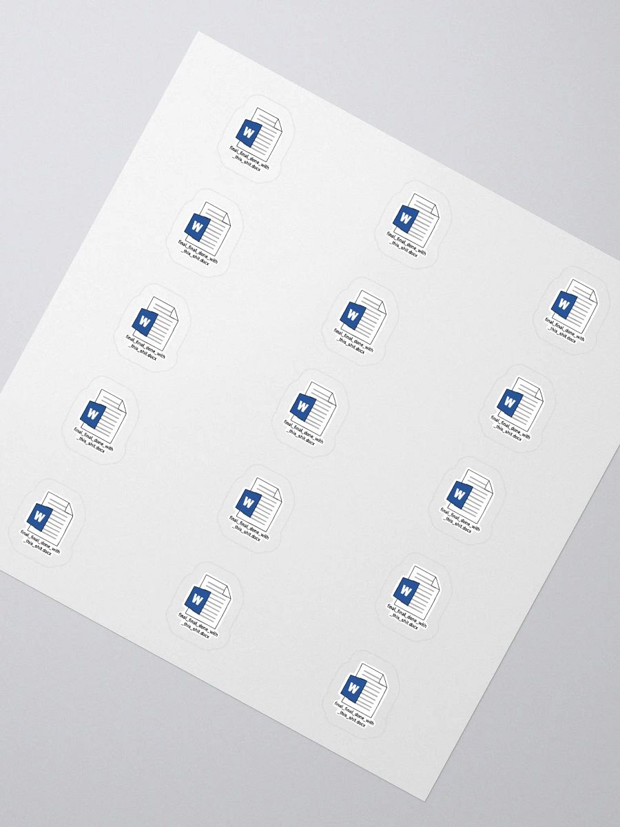 Final Name Sticker (SMALL Sheet) product image (2)