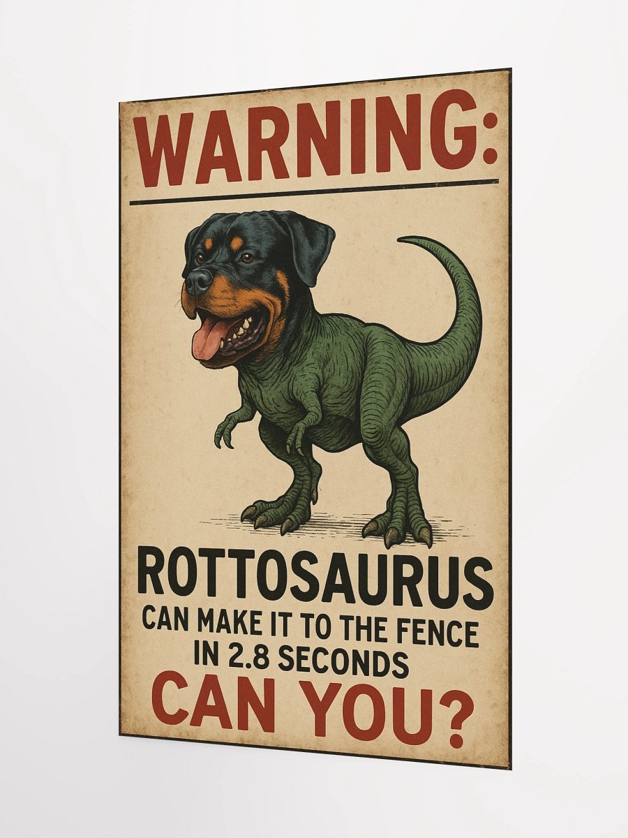 Warning: Rottosaurus Can Make It To The Fence In 2.8 Seconds. Can You? product image (7)
