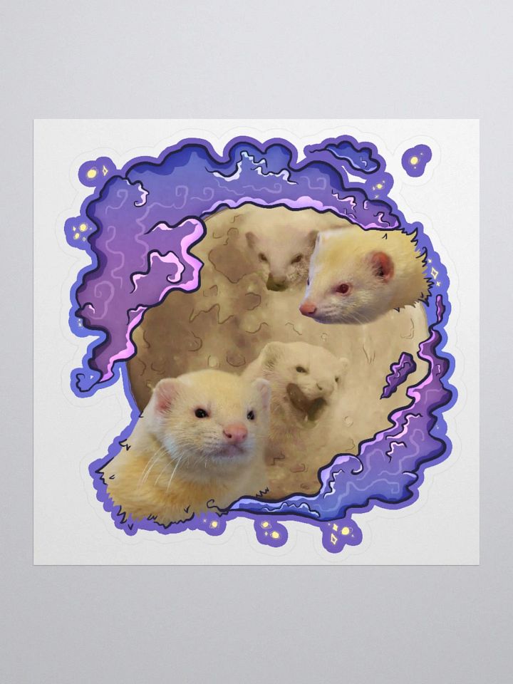 Floof Moon - Sticker product image (1)
