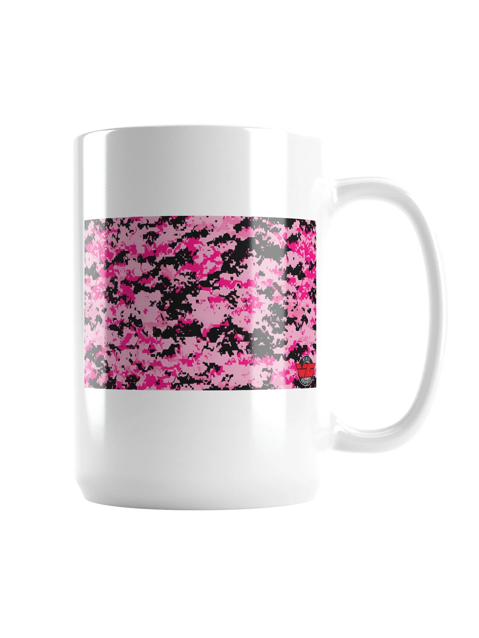 Pixelated Pink Camo Mug product image (2)