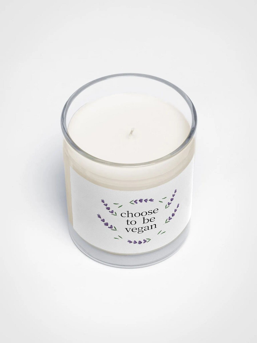 “Choose to be Vegan” Soy Wax Glass Jar Candle product image (3)
