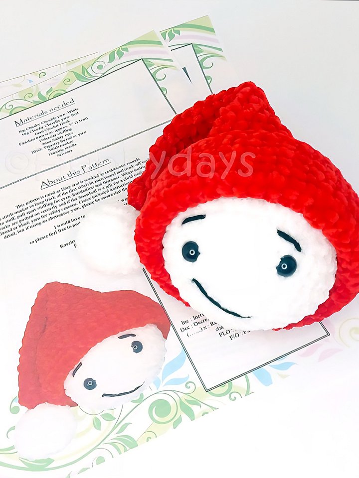 USA Pattern - Amigurumi Crochet Snowball product image (2)