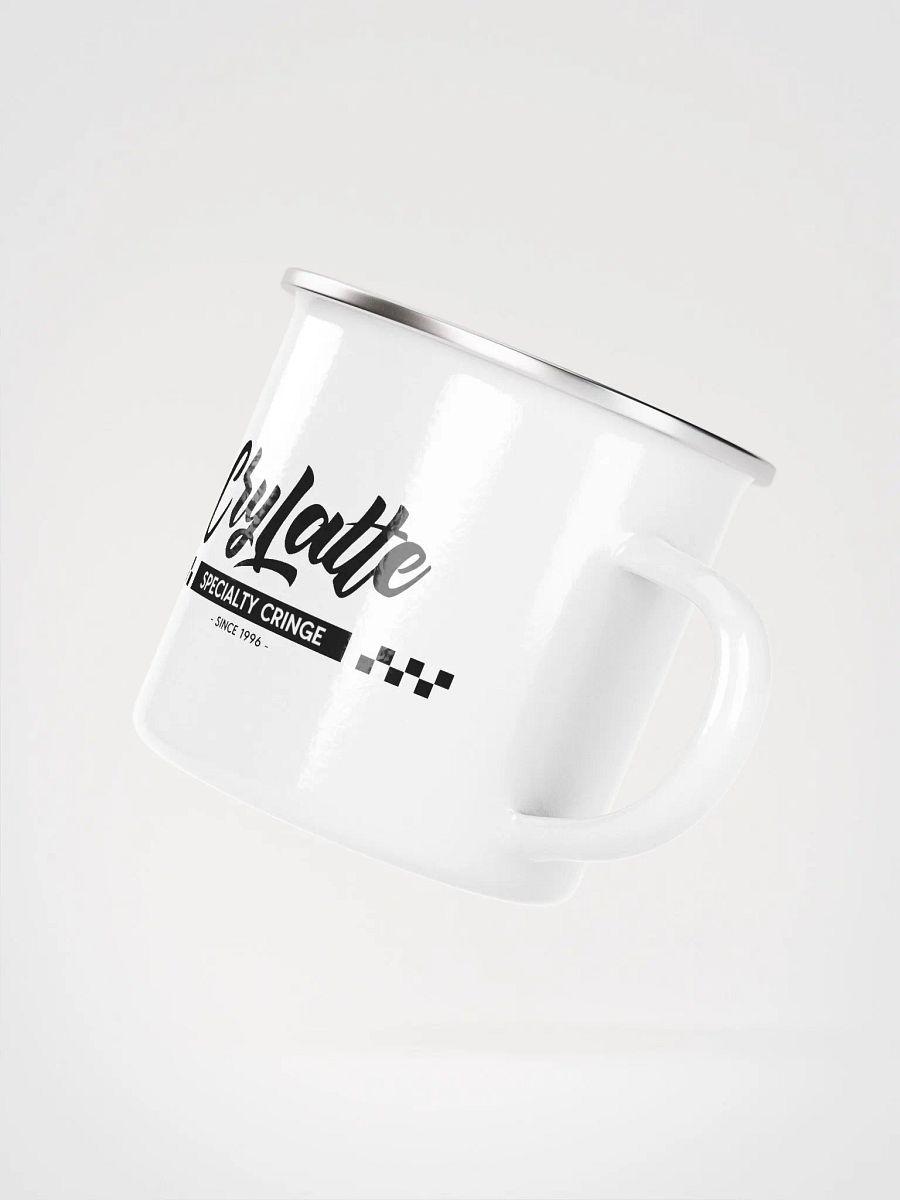Checkered Design Enamel Mug product image (2)