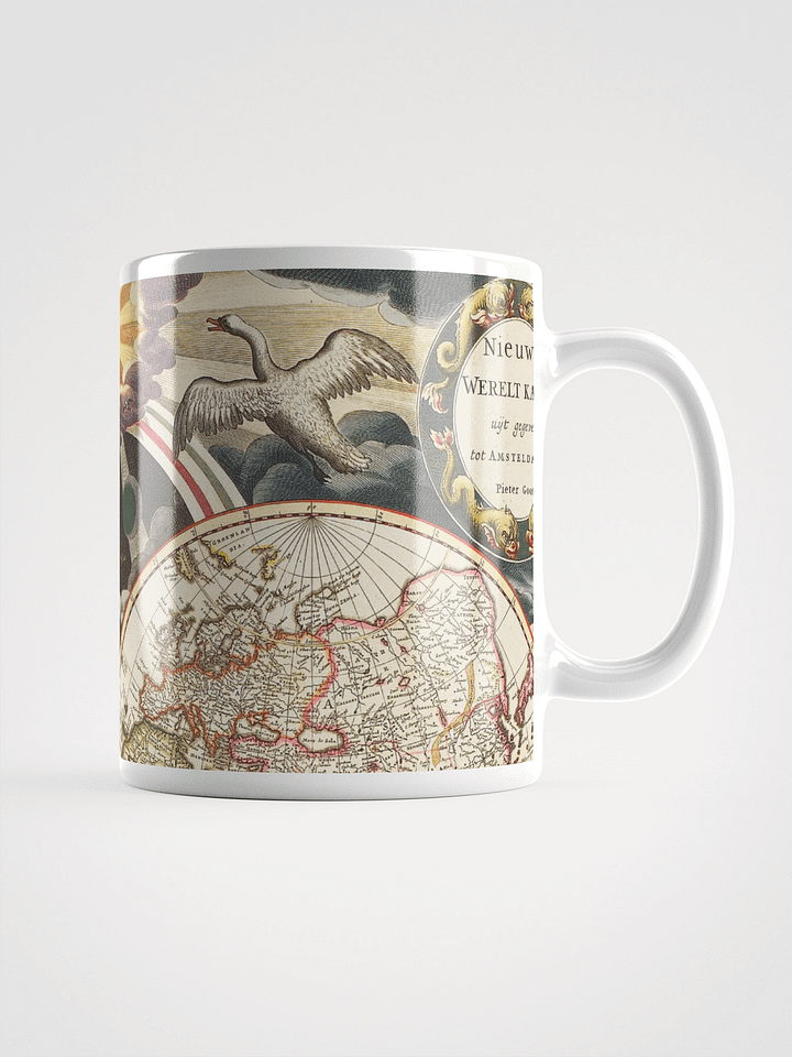 Antique World Map White Glossy Mug product image (1)