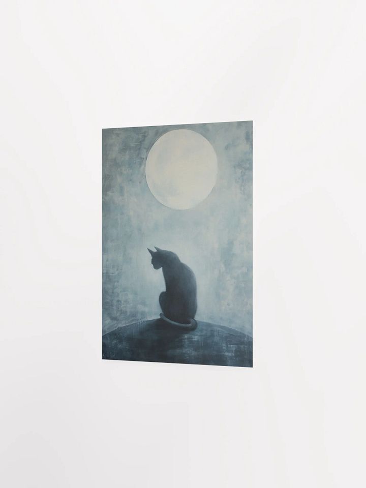 Luminous Moon Cat Poster product image (4)