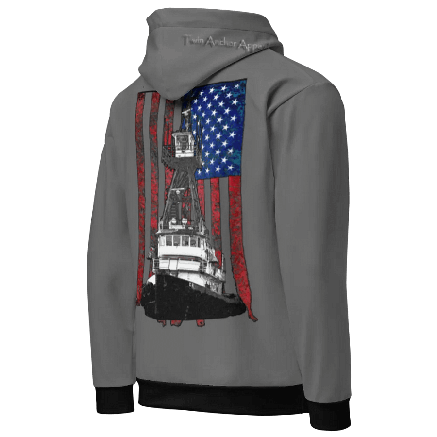 Gray Tug CE & CE Flage Hoodie product image (10)