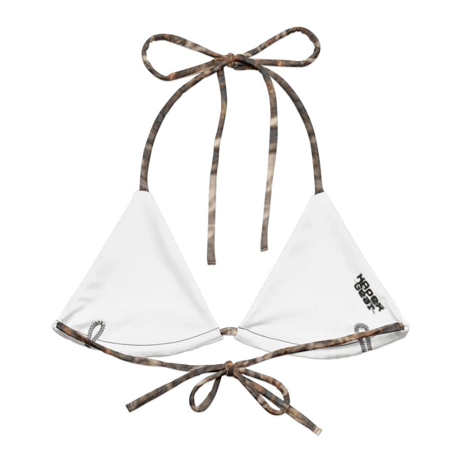 Recycled Padded String Bikini Top - Dead Split - It Happennnns Camo product image (1)