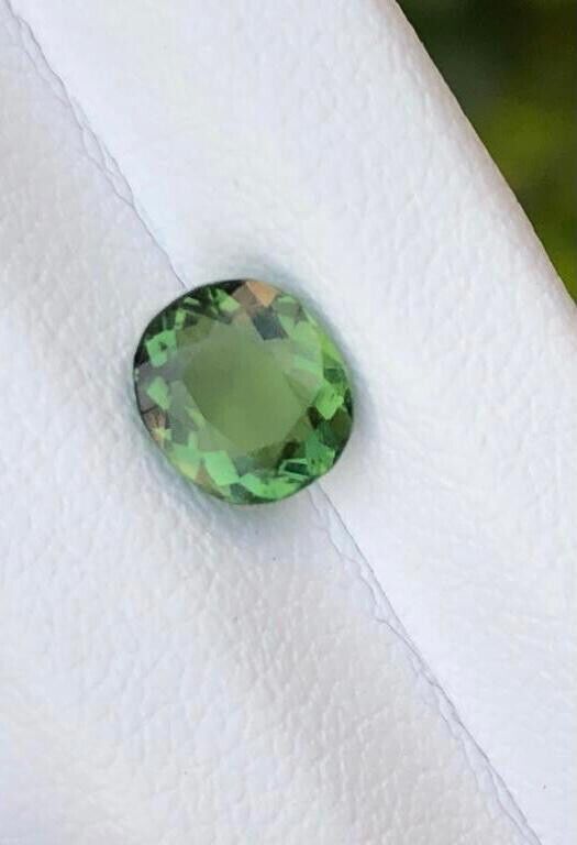 ROUND SHAPE TOURMALINE GEMSTONE FOR RING & JEWELRY CHROME COLOR, 0.85 CARAT product image (3)